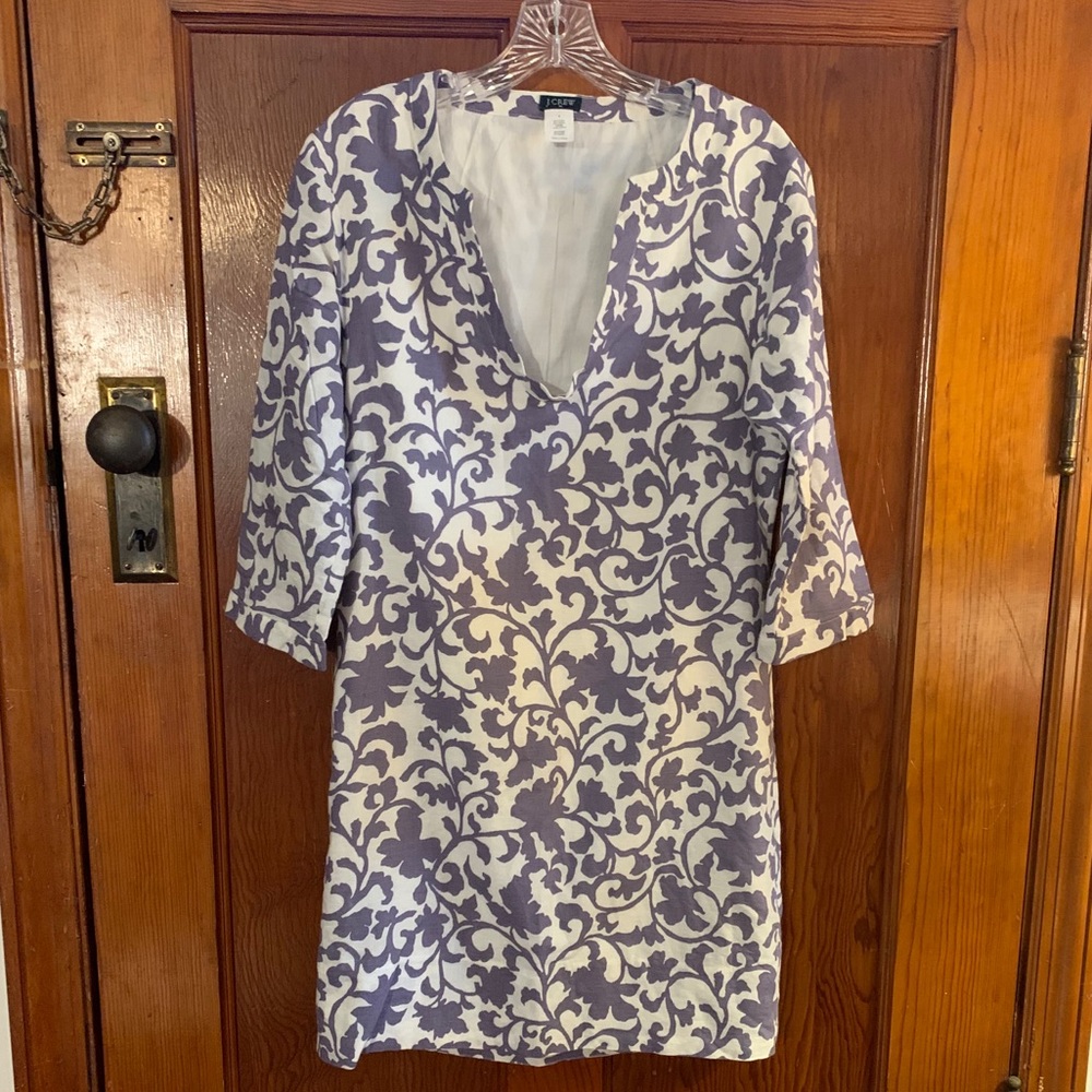 J. Crew vine-print dress